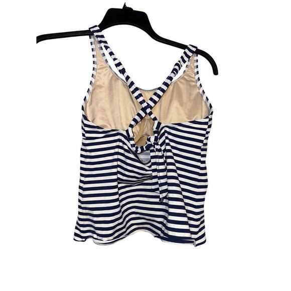 LANDS END TANKINI bra sized 10 DD SWIM TOP SWIMSUIT - Picture 2 of 4